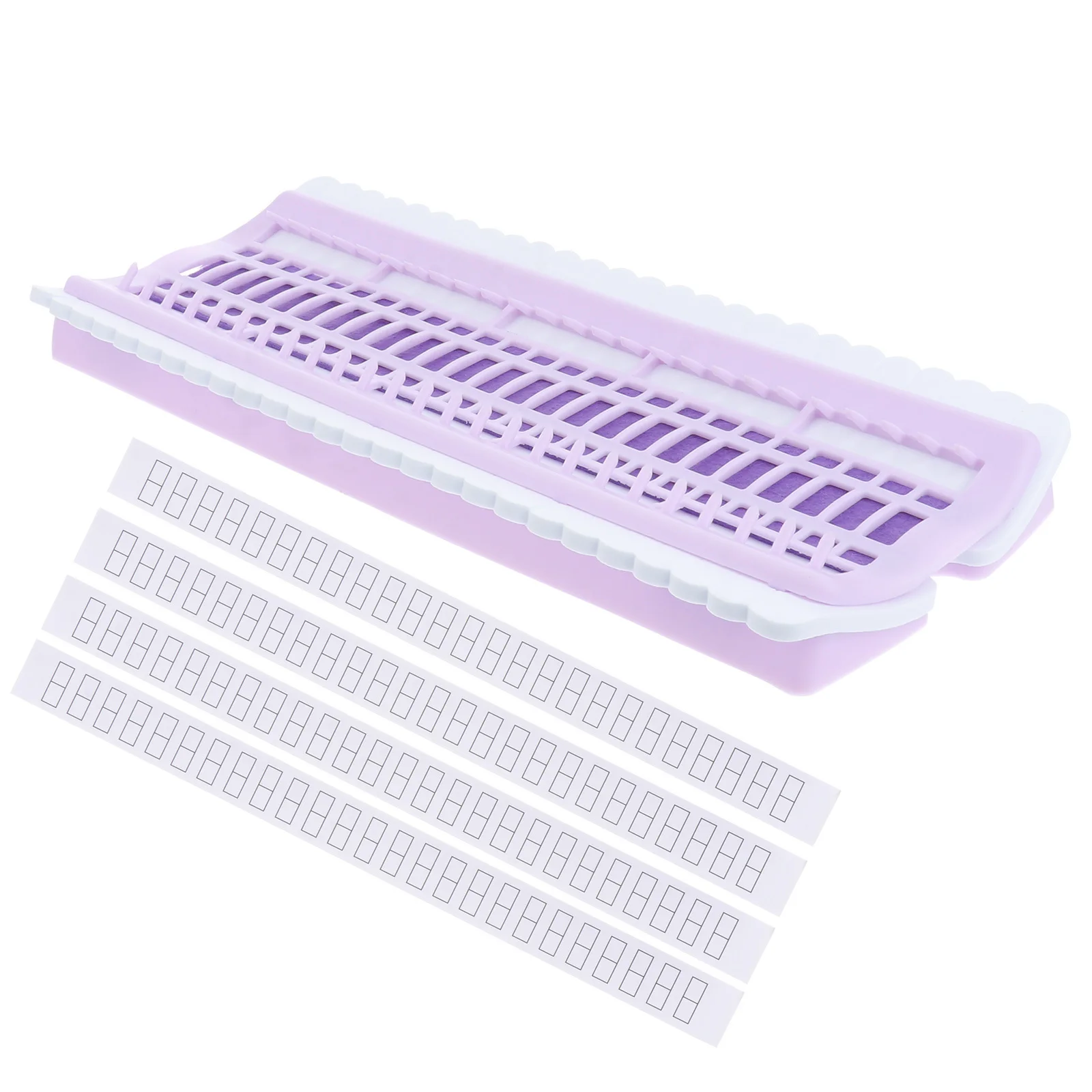 

1Pcs Thread Project Card Durable Lightweight 50 Holes Cross Stitch Organizer Portable Embroidery Tool Violet Thread Cards