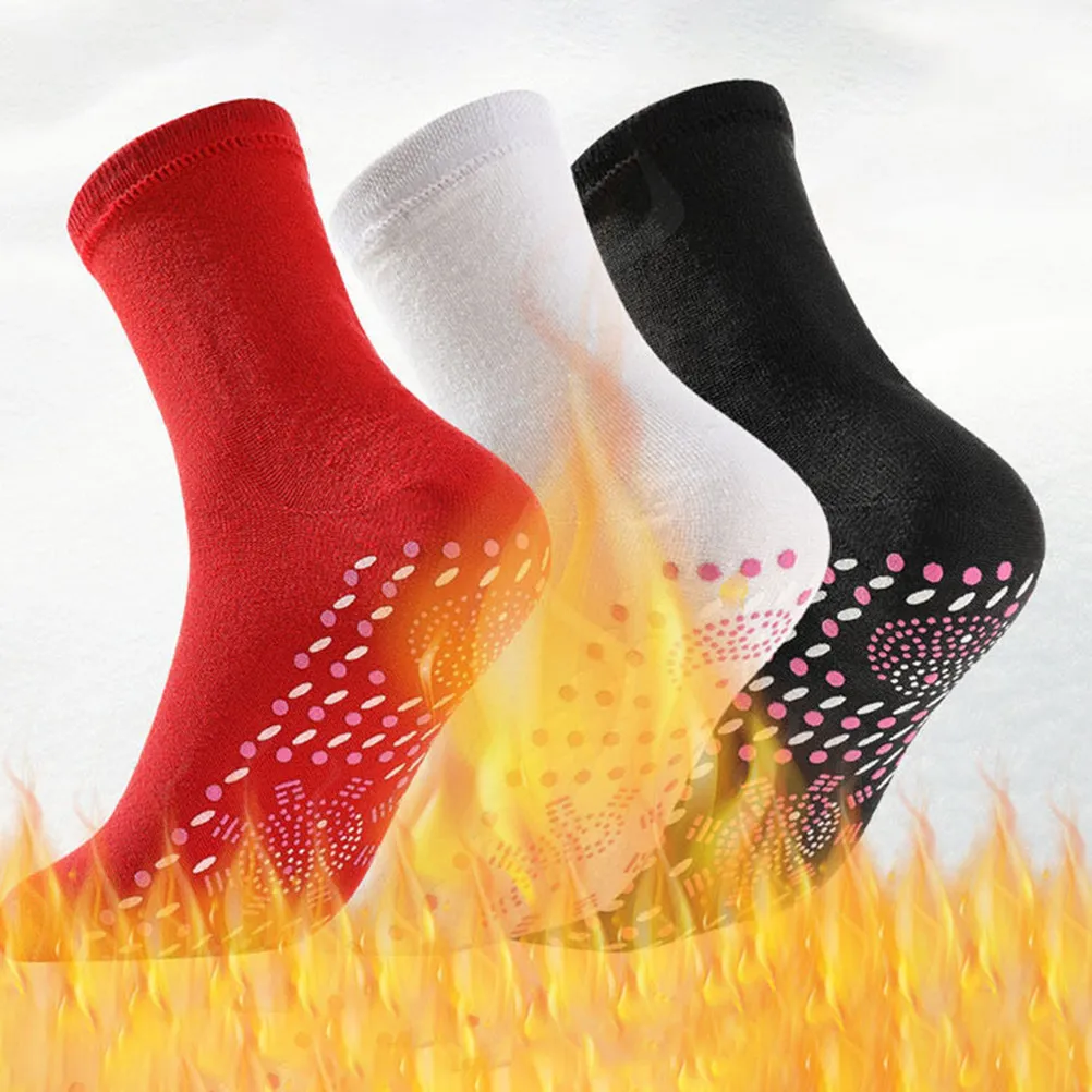 

3Pairs Self Heating Warm Socks Winter Breathable Outdoor Heated Socks for Cold Weather Skiing Climbing Fatigue Relief