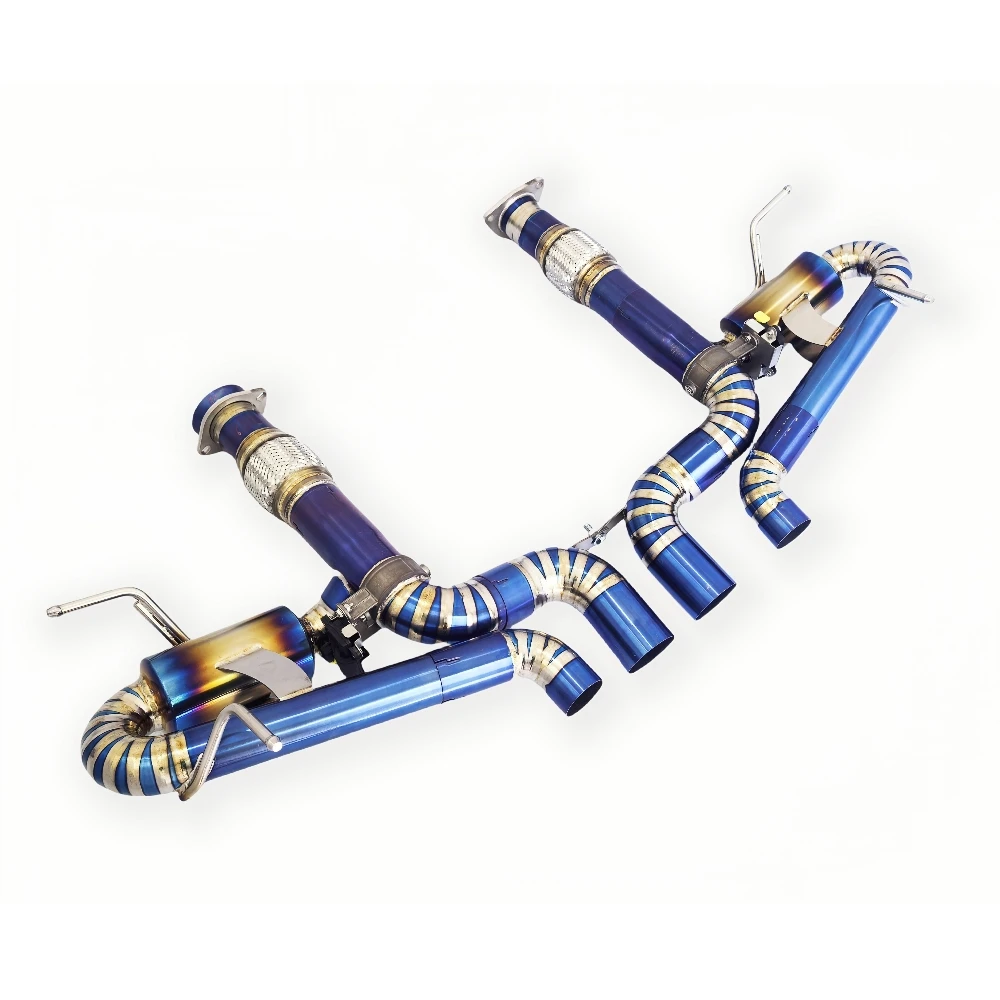 daHigh-performance titanium alloy cat-back exhaust system for Chevrolet Corvette C8 Z06