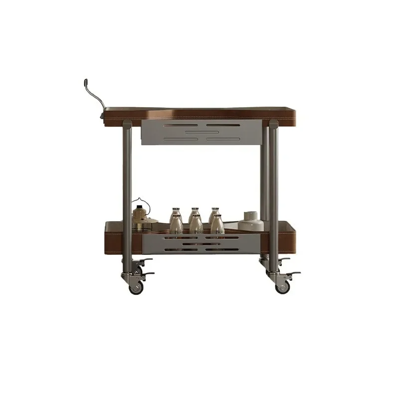 

Living room sofa side a few light luxury high sense movable designer creative new saddle leather