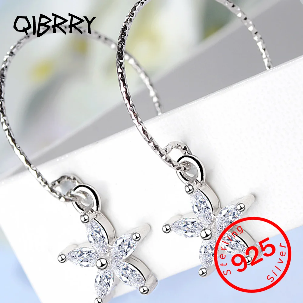 

2025 Personality Wild Long Star Simple Student Temperament Female Stamp 925 Sterling Silver Dangle Earrings