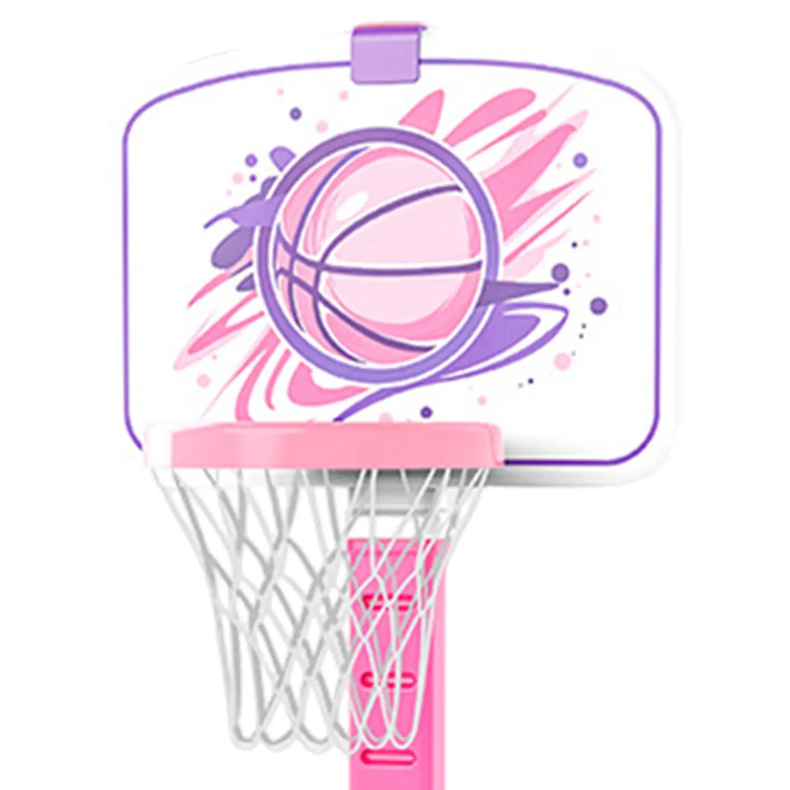 Kids Basketball Hoop and Ball Set Interaction Game Toys for Boys Girls Family Gifts with Air Pump for Outside Sports