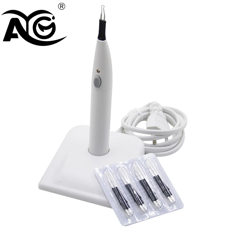 

AG 1Set Dental Gutta Percha Tooth Gum Cutter with 4 Tips Endo Obturation System Dental Dissolved Breaker Gutta Percha Cutter