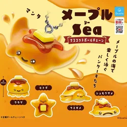 Japan Genuine QUALIA Gashapon Capsule Toy Marine Life Caramel Dessert Chocolate Devil Fish Octopus Food Figures Table Ornaments