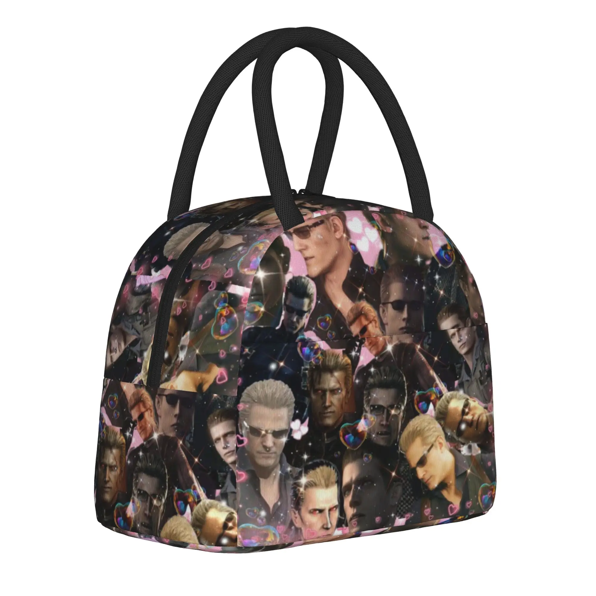 Albert Wesker Residented Evils Merch Insulated Lunch Bag For School  Food Container Leakproof Cooler Thermal Lunch Boxes
