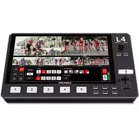 --FEELWORLD L4 Video Switcher for Live Streaming Equipment Card Mixer Equipments Photo Studio Camera HDMI-compatibe