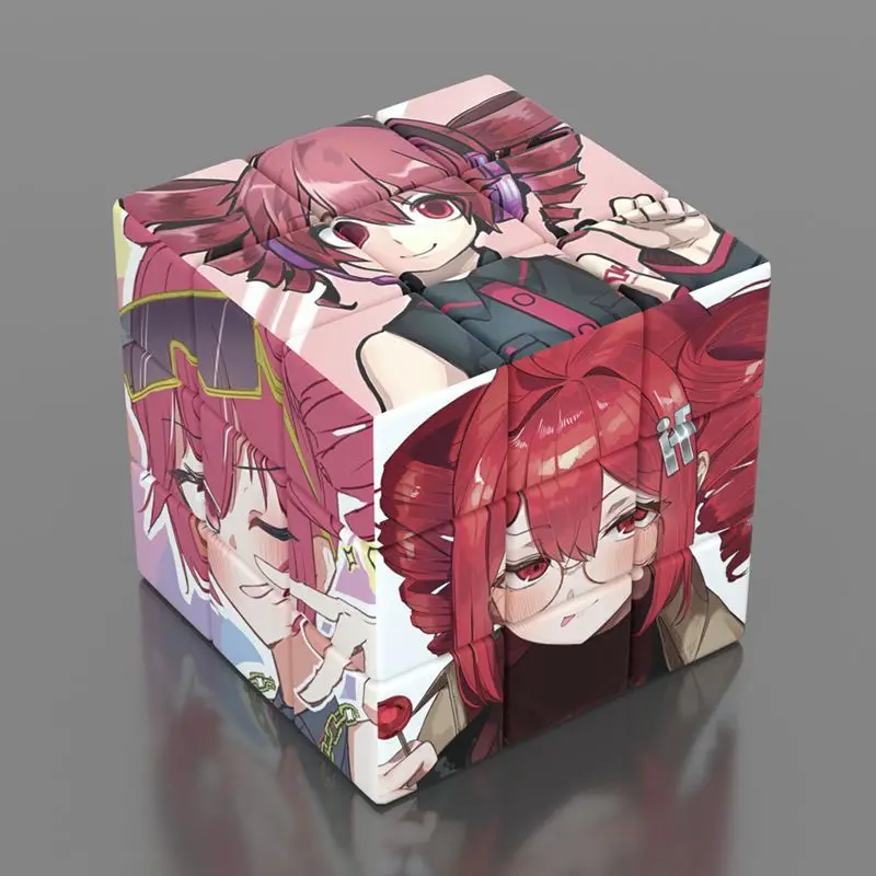 Magic Cube Unzip Anime ‌Kasane Teto Stress Relief Puzzle Professional Smooth Speed Game Birthday Gifts view 3