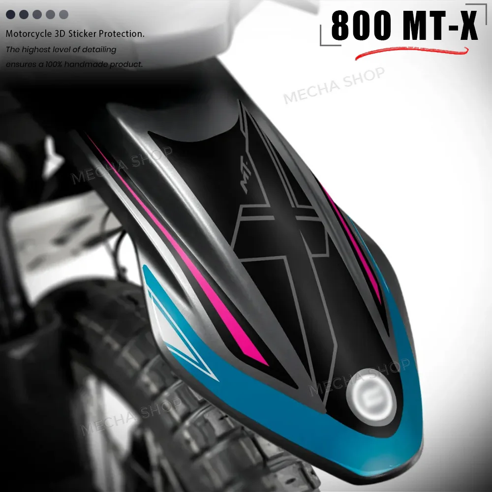 For CF Moto 800 MT-X 800MTX 2025 2026 Motorcycle Fender Protection Accessories 3D Resin Sticker