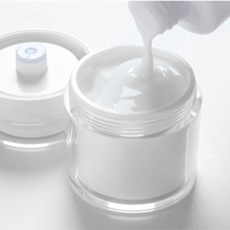 

Travel-Friendly Refillable Airless Pump Jars, Empty Acrylic Makeup Containers For Thick Moisturizer