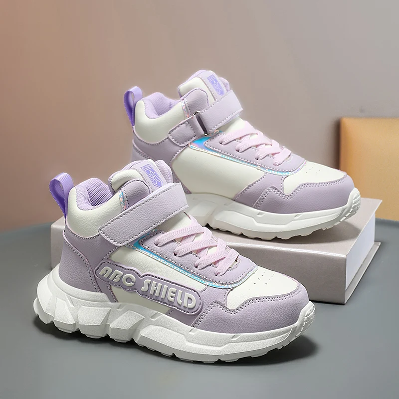 

Fashion High Top Sneakers Boys Girls Running Shoes Comfortable Platform Children's Sports Shoes Outdoor Non-slip Kids Sneakers