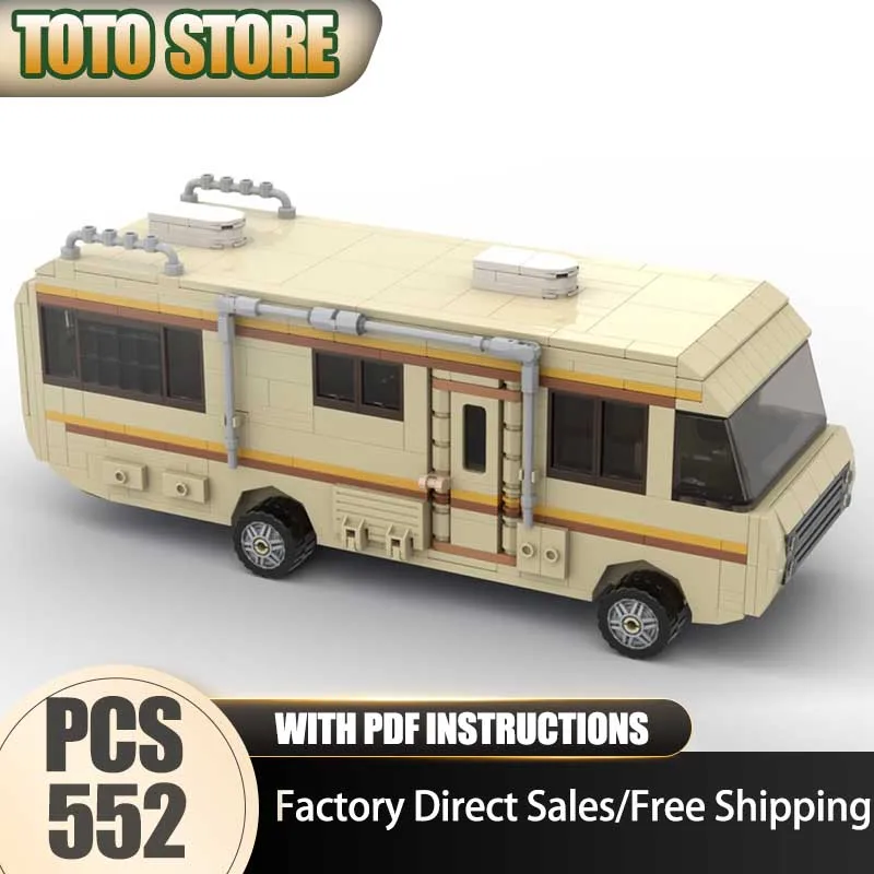 

Конструктор-модель автомобиля из строительных блоков: Технологичная модель автодома, грузовика, городской техники. Набор для самостоятельной сборки. Праздничный подарочный набор игрушек.