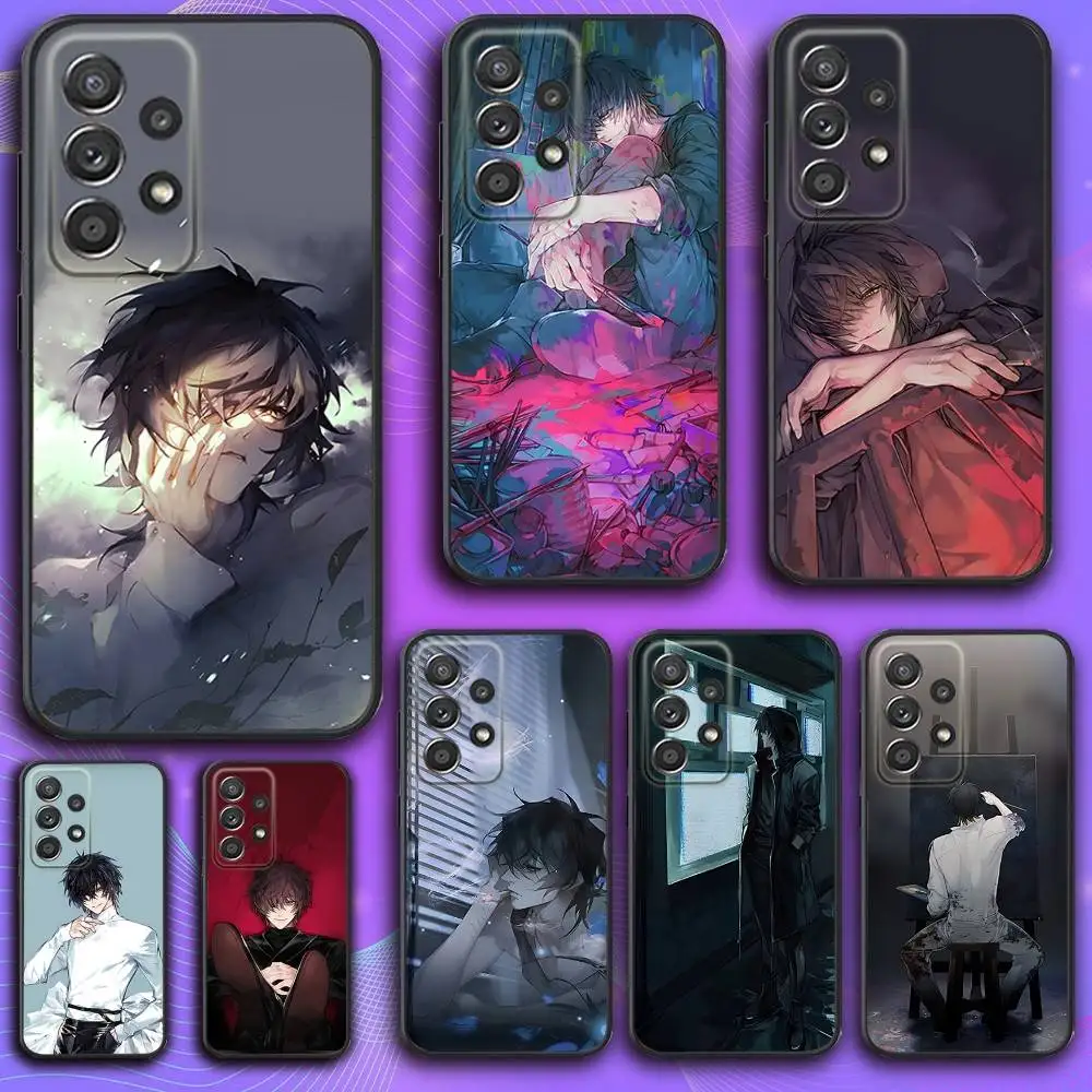 

T-Towa Slow D-Damage Phone Case For Samsung S 25,24,23,22,30,21,10,9,Ultra,Plus,Lite,FE,4,5 G Soft Black Case