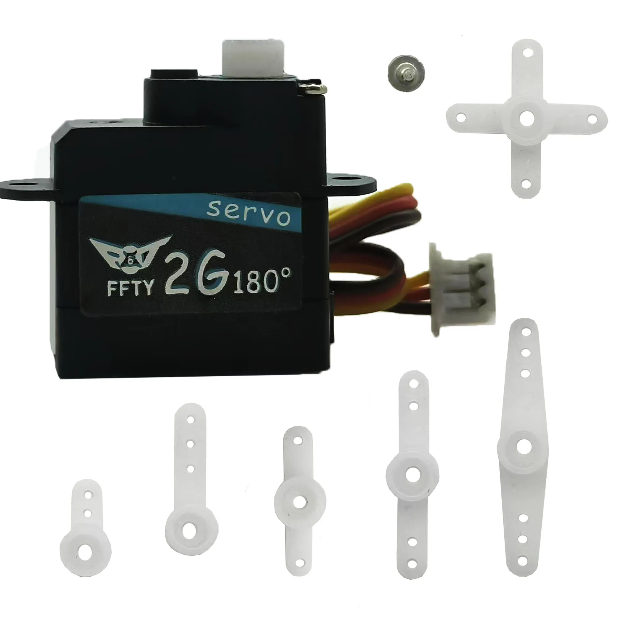 2g Micro Servomotor met Plastic Tandwielen 0.2 kg/cm Koppel Lichtgewicht Mini RC Vliegtuig Vaste Vleugel Robot gezamenlijke DIY-FFTY