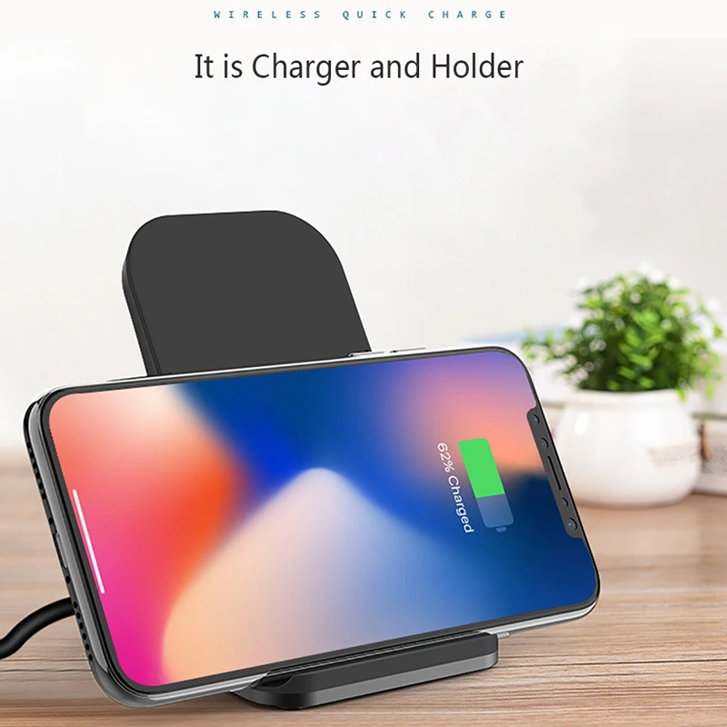 10W Fast Charging Metal Bracket for iPhone17 16 15 Wireless Charger Fast Charging Desktop Mobile Phone For Samsung S26 S25 S24 - view 4