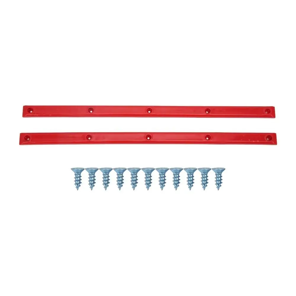 2 pezzi durevoli binari in ABS con ossa a coste colorati 36,5x1,7 cm binario per skateboard protezioni per mazzi di skateboard mazzi di skateboard