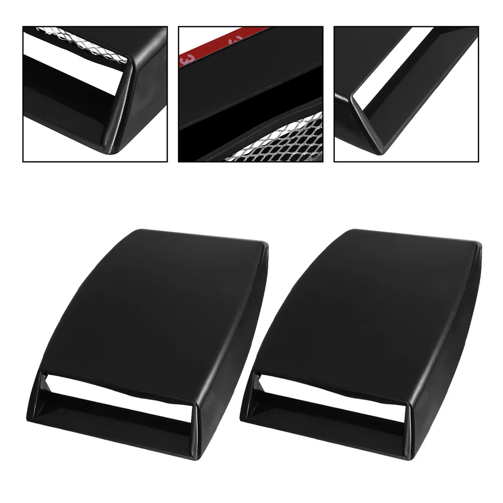 

2Pcs Car Hood Vent Sticker Decorative Simulation Air Outlet Replacement Air Intake Vent for Cars Car Hood Vents