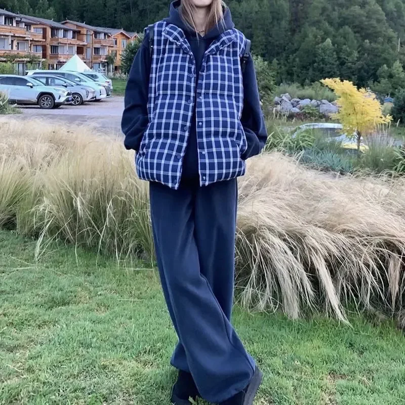 

2025 Chic Cotton Vest Autumn and Winter New Vest Top Exterior Match