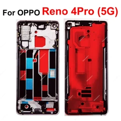 For OPPO Reno 4 Pro 4pro 5G Middle Frame Housing Middle Cover Back Cover Battery Door Housing Replacement Parts