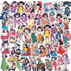 50PCS Cute Daily Life Girl Stickers Cartoon DIY Skateboard Phone Computer Case Laptop Waterproof Graffiti Sticker Decals Toy