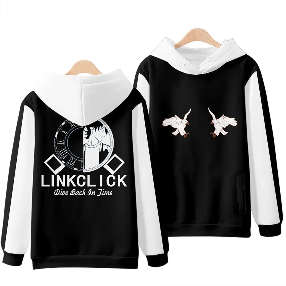 Link Click Manga Zipper Sweatshirt pour hommes et femmes, manches longues, sweat à capuche, veste, Harajuku Streetwear, Japon Anime Clothes, 2024