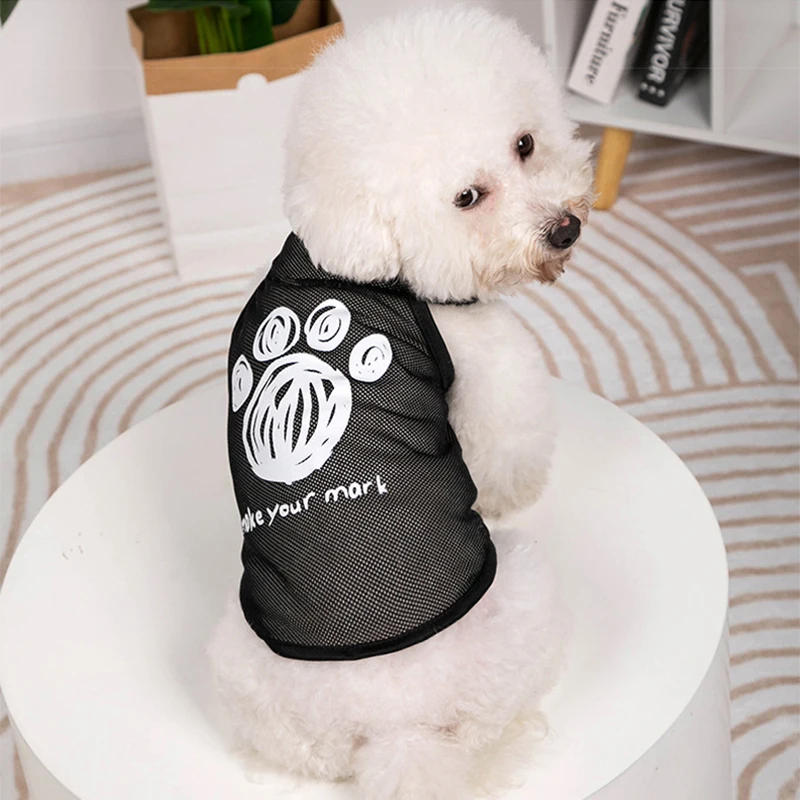 Summer Ultra Brethable Sports Vest Clothing For Dogs Cat Chihuahua Bulldog Lovely Pet Clothes For Small Dog Puppy Costumes Shirt