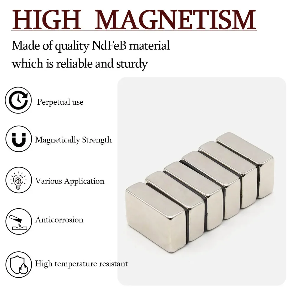 30x20x10mm Super Strong Block Neodymium Magnet Powerful Magnets N35 small Permanent Magnetic NdfeB Refrigerator Magnet 30x20x10