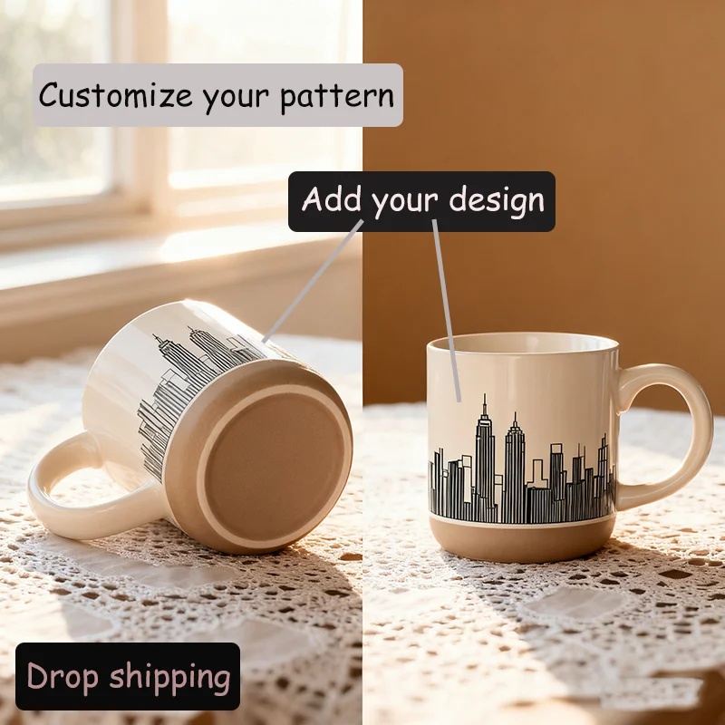 

Personalized Ceramic Mug with Custom Pattern and Text Perfect Gift for Any Occasion Great for Home Use and as a Decoration