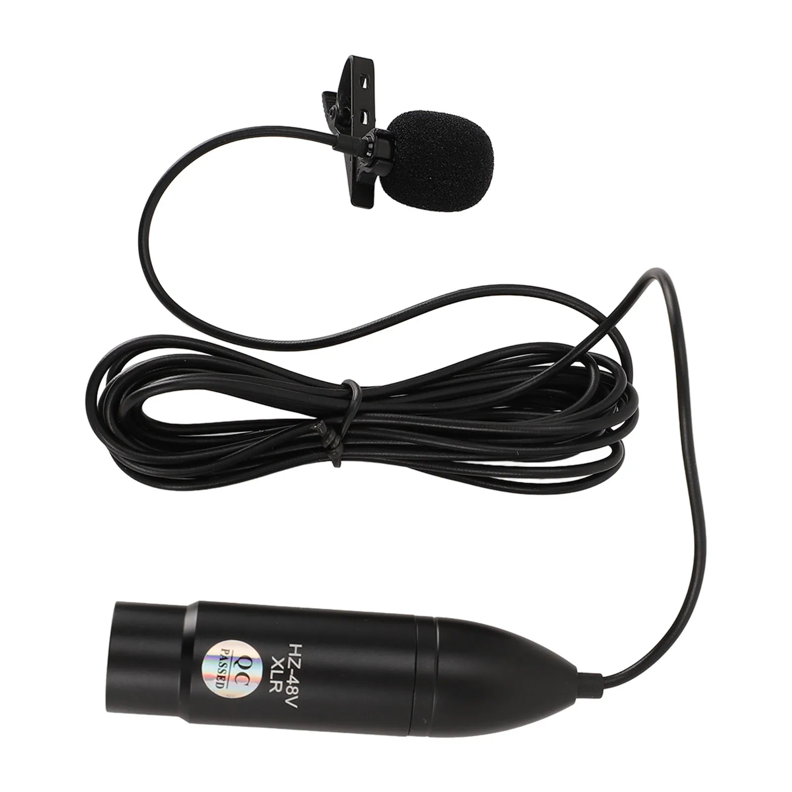 

Wired Lapel Microphone 48V Phantom Power Cardioid Polar Pattern Mono Omnidirectional Noise Reduction Ideal for Live Streaming