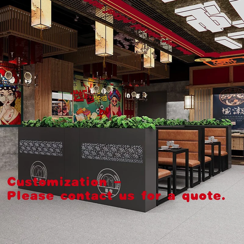 

Декоративная железная перегородка для ресторана, отеля, кафе, цветочница, ширма-ограждение, для зонирования обеденных зон, ресторанов хот-пот, проходов, для зеленых растений