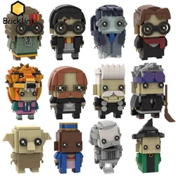 Bricklink Wizard Academy MOC Magic Movie Figures Brickheadz Animals Sets Tabletop Ornament Building Blocks Kid Toys Gift