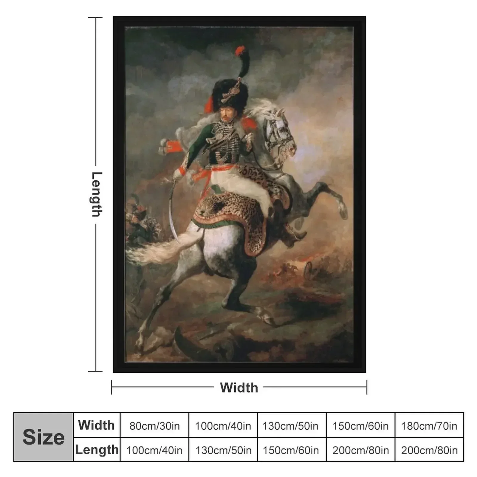 The Charging Chasseur (Ge?ricault) Throw Blanket couch cozy soft plush fuzzy picnic outdoor blanket