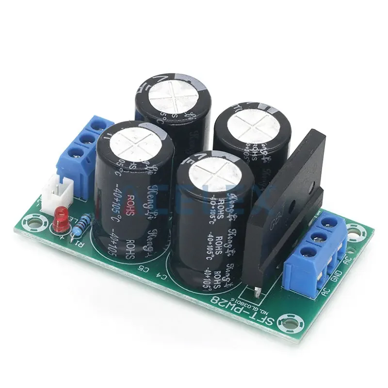 PW28 Dual Power Filter Power Amplifier Board Rectifier High Current 25A Flat Bridge Unregulated Power Supply Board DIY