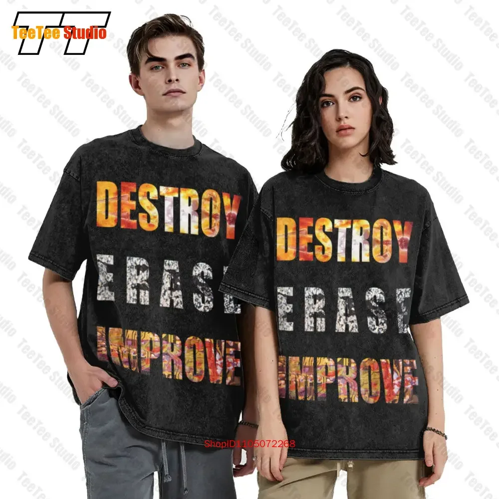 Meshuggah 'Destroy Erase Improve' Vintage Oversized T-Shirt S16L