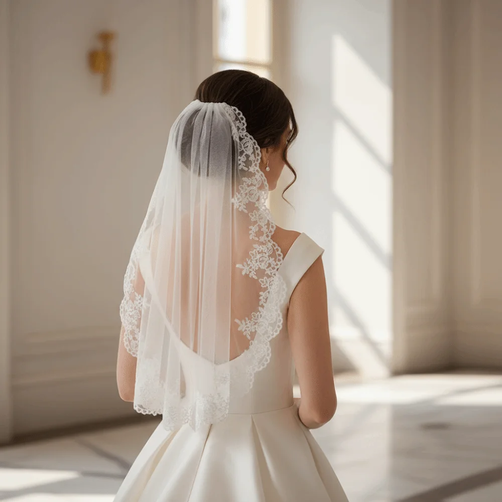 veu-de-noiva-de-comprimento-medio-com-renda-ondulada-e-tule-transparente-adorno-de-cabeca-elegante-com-pente-para-casamento-e-uso-em-resort