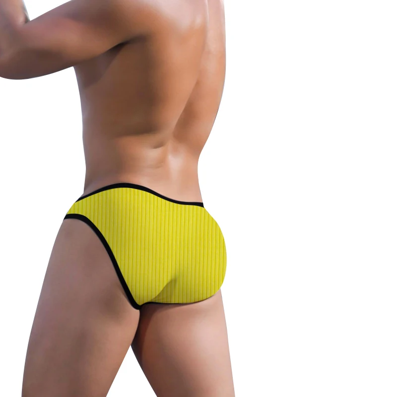 Slip bikini da uomo in 16 stili, tessuto figurato in puro cotone, confortevole, traspirante, multicolore opzionale, intimo giovanile