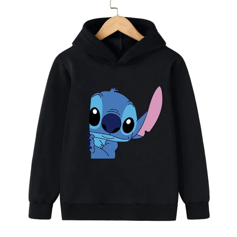 Disney-Lilo e Stitch Hoodie para homens e mulheres, Cartoon Hoodie, roupas Manga Anime, moletom infantil, engraçado, Y2K, garoto, menina, menino