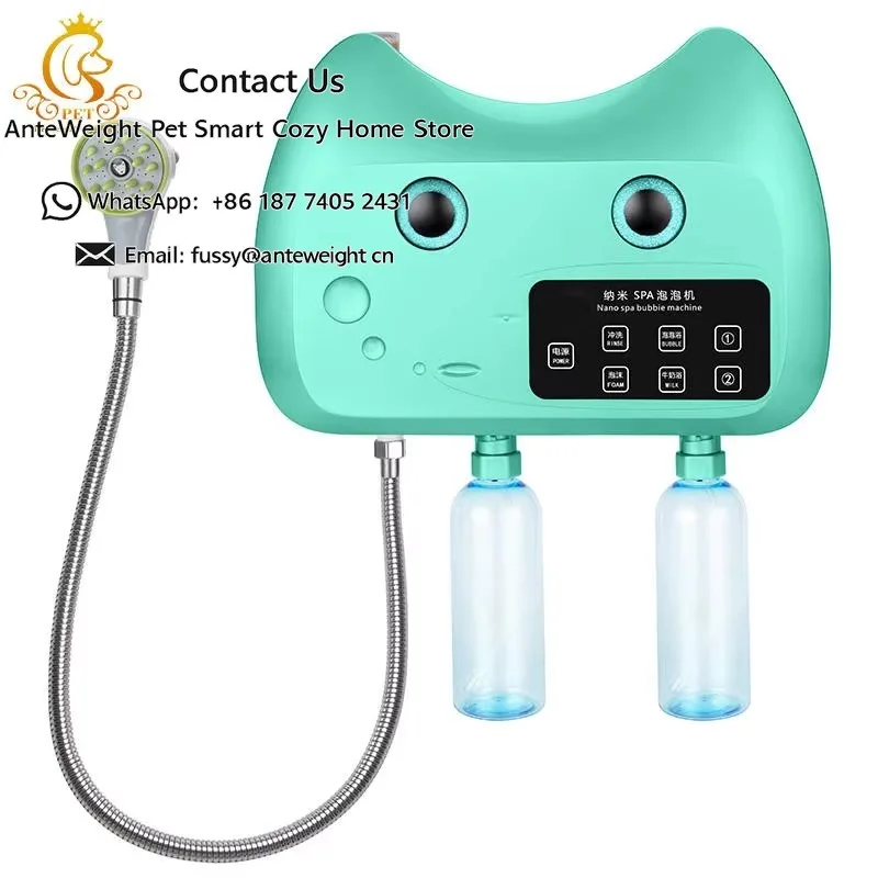 Pet SPA Bubble Machine Fine Bubbles Automatic Shampoo Dilution for Dogs Cats Grooming Salon Use