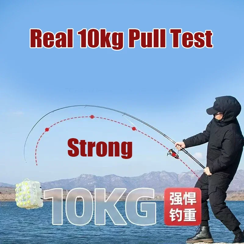 

2.1-4.5M Telescopic Surf Rod Spinning Fishing Rod Travel Saltwater Freshwater Power Throwing Surfcasting Carbon Baitcasting rod
