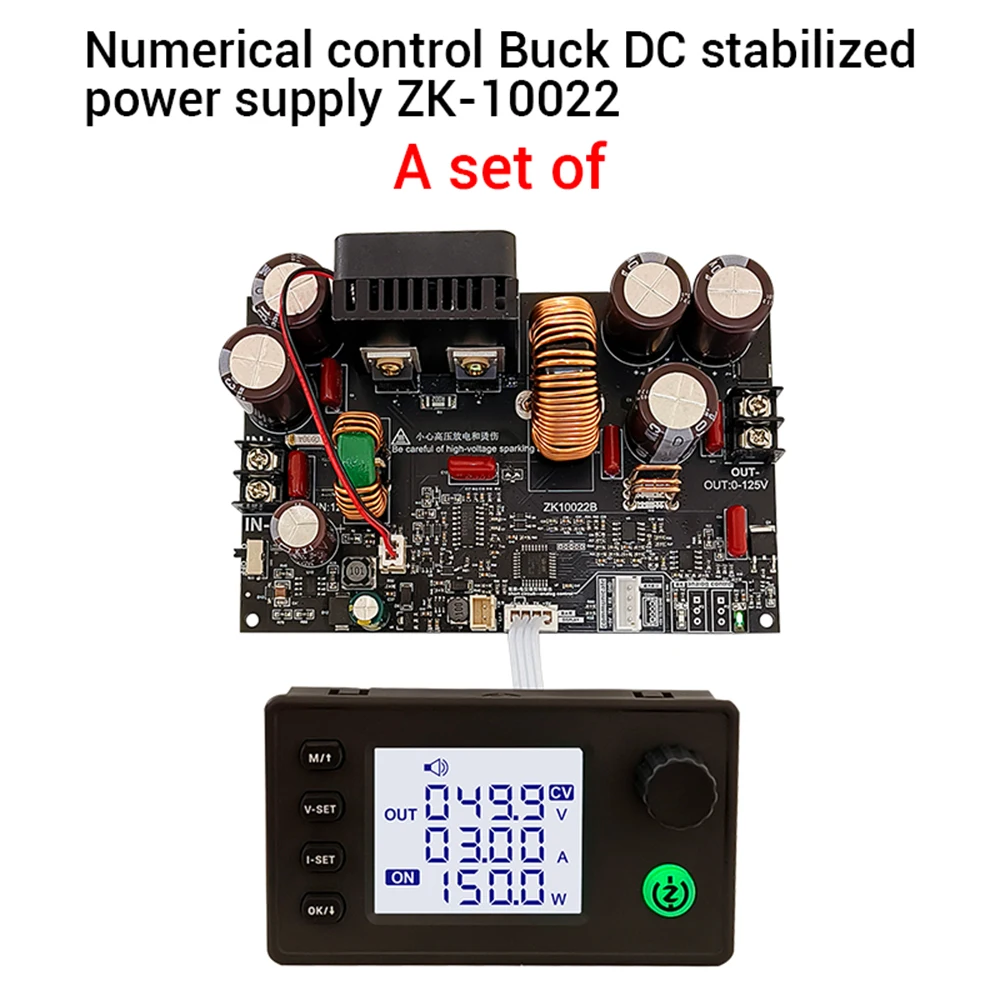 ZK-10022 CNC Step-down DC Adjustable Power Supply Constant Voltage and Current Module 22A/1500W Step-down Module