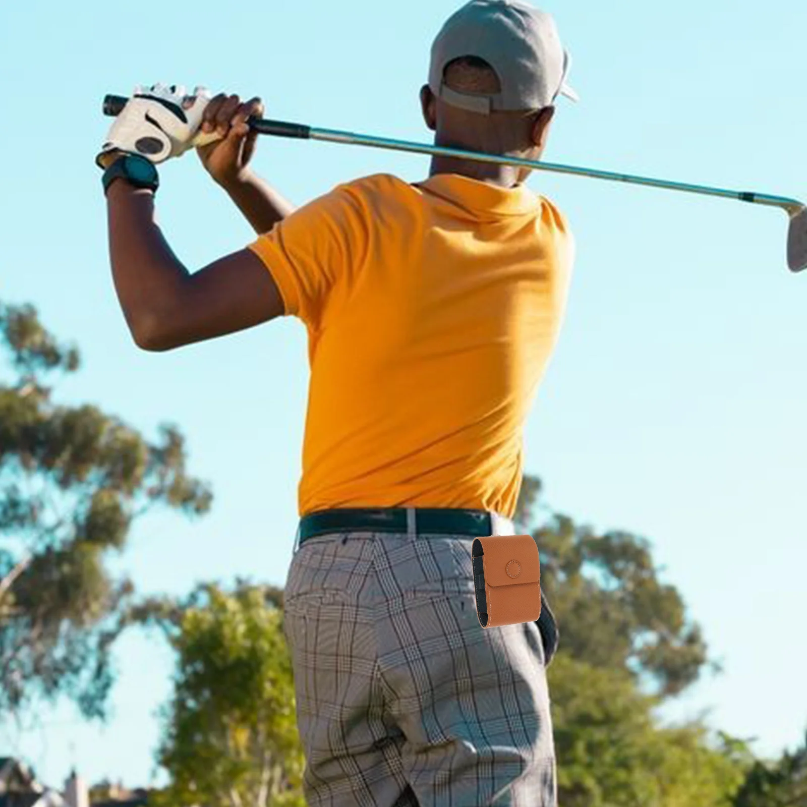 حقيبة تخزين Rangefinder خفيفة الوزن مقاومة للماء من البولي يوريثان، حجم صغير، سهلة الحمل للاعبي الجولف، متعددة الوظائف