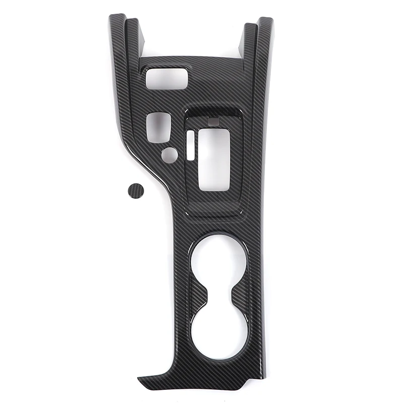 For Ford Ranger Everest Wildtrak T7 T8 2015-2022 ABS Carbon Fiber Car Center Control Gear Panel Frame Cover Trim Car Accessories