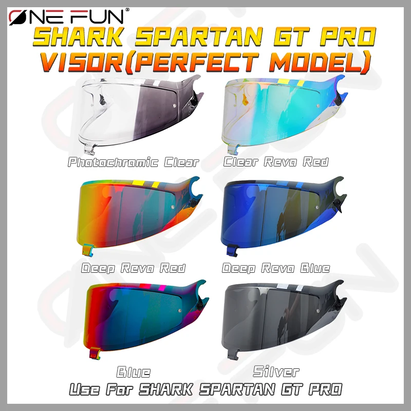 Visière de casque pour SHARK SPARTAN GT/ GT PRO / SPARTAN RS, bouclier d'objectif de casque de moto, viseur en verre, accessoires en Mica
