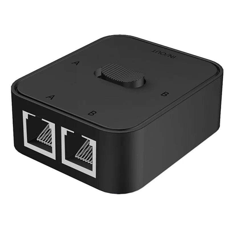 

T85C 2-портовый гигабитный сетевой коммутатор RJ45 Сетевой разветвитель Удлинитель кабеля 2-сторонний внешний сетевой коммутатор Сплиттер-черный