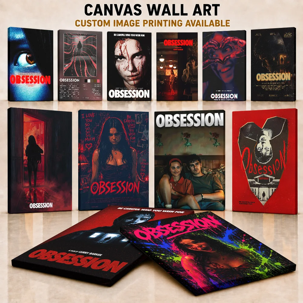 Obsession Framed Canvas Print Poster Customized Photo Bold Motivational Typography Style Wall Art For Home Office Collector Gift