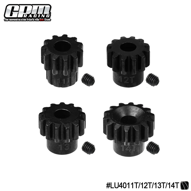 GPM Harden Steel 11T Pinion Gear For LOSI 1/10 Lasernut Tenacity Ultra 4 DB Pro