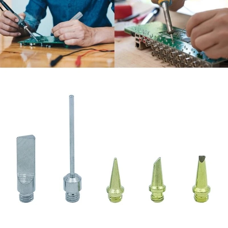 

L1EE 5-Piece Gas Torch-Tip Kit for HS-1115K Welding Iron, Metal Nozzles Durability Welding Tool welding tips High-performance
