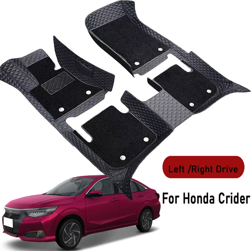 Car floor mats for Honda Crider 2013 2014 2015 2016 2018-2024 Customauto foot Pads automobile carpet cover interior accessories