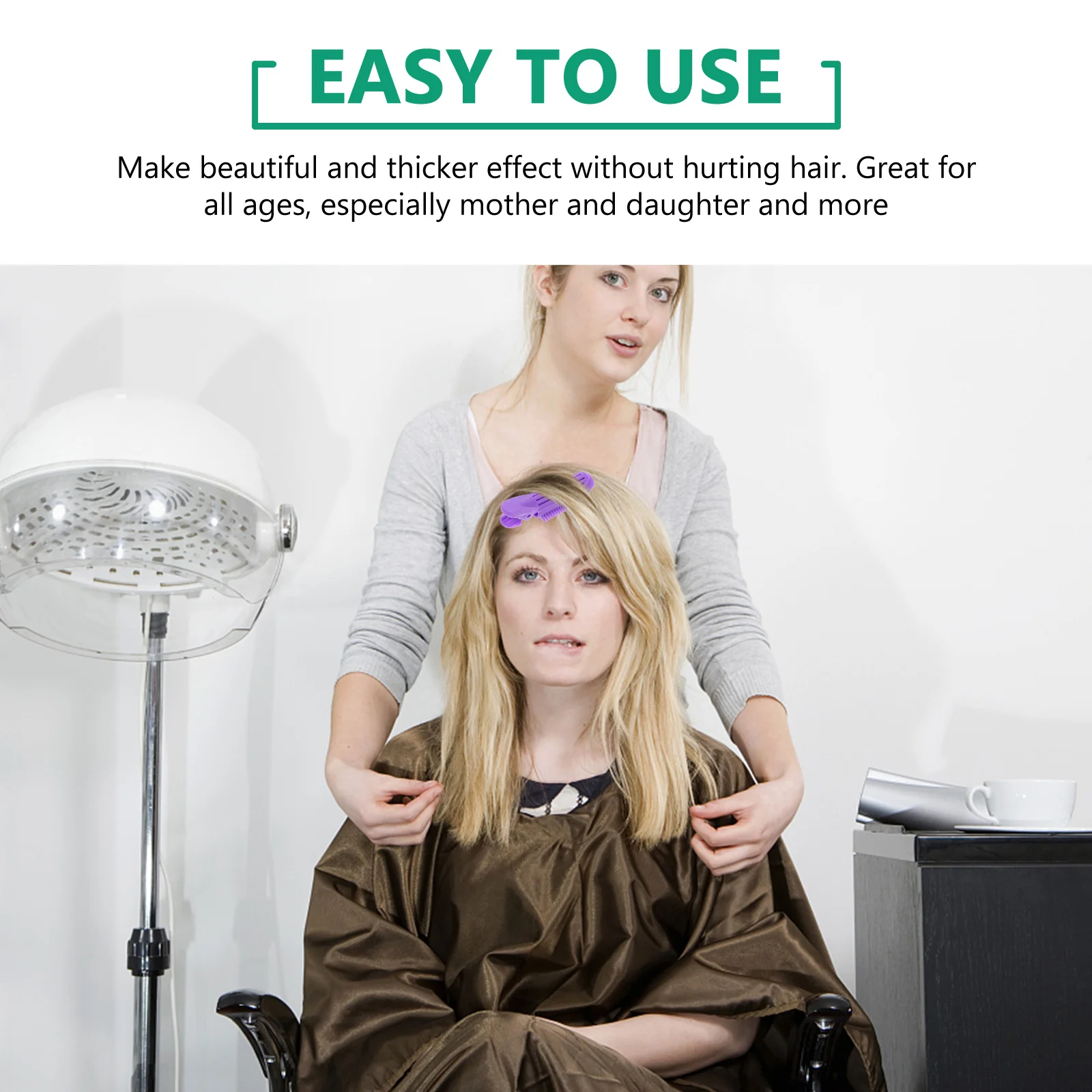 

6Pcs Hair Curlers Volumizing Root Clips Temporary Styling Tools Easy Use Portable for Natural Thick Hair Design Women Hairstyle