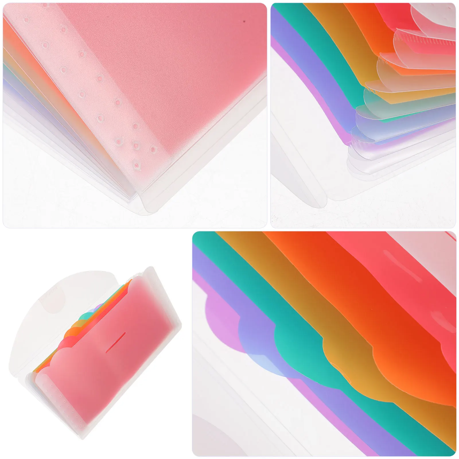 2 قطعة سعة كبيرة متعددة الطبقات منظم الإيصالات مجلد ملفات البلاستيك توسيع حقيبة تخزين المستندات للاستخدام المكتبي المنزلي والمدرسة #5