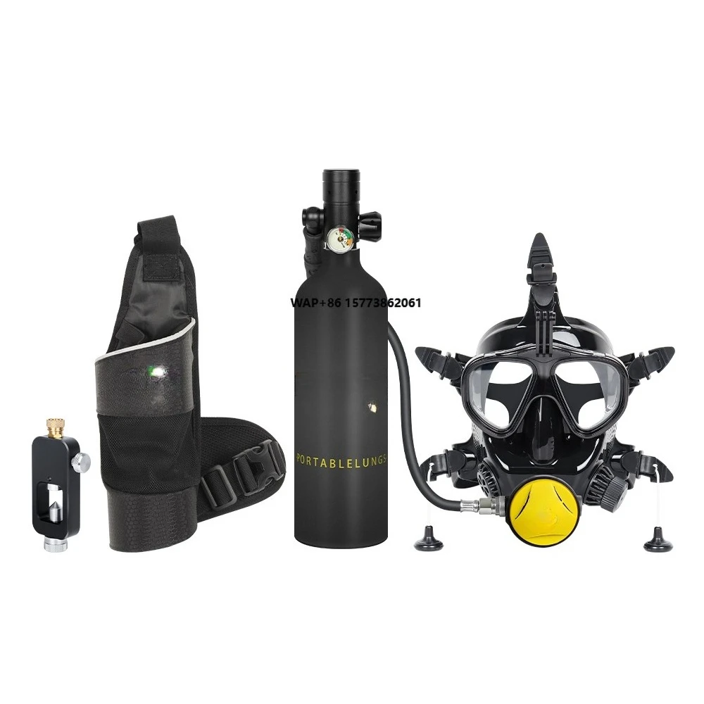 

1L Diving Scuba Air Lung Cylinder Underwater 10-20 Minutes and Sub Mask